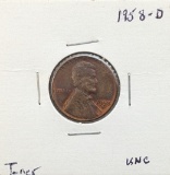 1958-D Lincoln Wheat Cent - Uncirculated - Toned