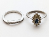 Lot of 2 Ladies Costume Rings
