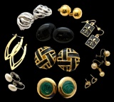 Lot of 10 Vintage Ladies Earrings