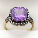 Sterling Silver Purple Ladies Ring