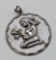 Antique Heavy Sterling Silver Pendant - Zodiac?