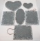 Slate Style Wall Mounts - Hearts, Square, oval etc.