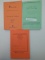 Lot of 3 Advanced uncorrected Proof Book Copies