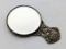 Small Pewter handheld mirror - Marked Denmark