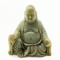 Green Italian Resin Buddha Figurine - Marked Wony Italy