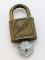 Vintage Slaymaker Rustless Padlock  with Key - Works great