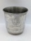 Fine Pewter Cup - Initialed 1985 from Hales with SC Seal