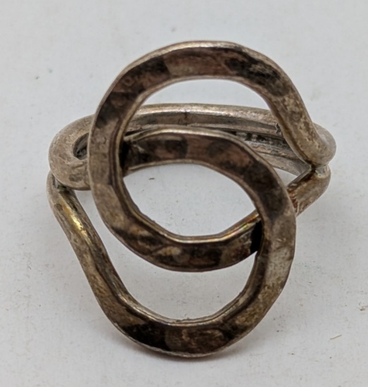 Art Deco Style Sterling Silver 925 Ring - Size 7