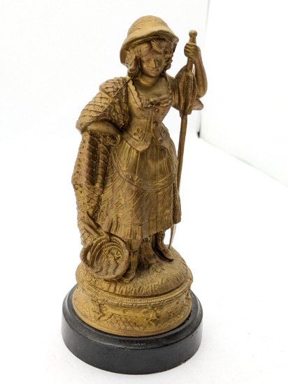 Art Deco Bronze lady figurine