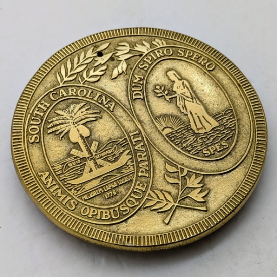 FEATURE - Solid Brass SC Seal - 5" - Made in Greenville