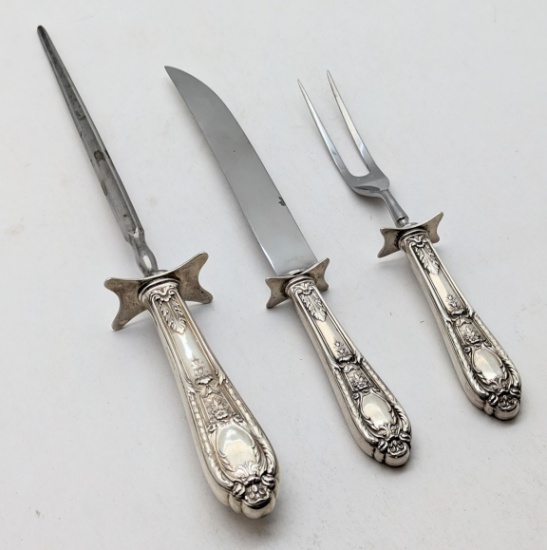 Lot of 3 Sterling Silver Vintage Serving Flatware