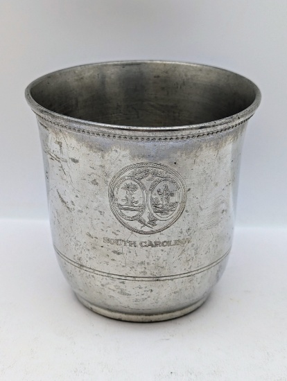 Fine Pewter Cup - Initialed 1985 from Hales with SC Seal