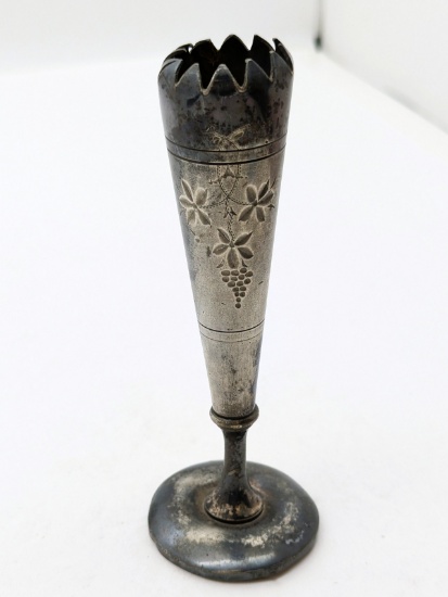 Late 1800's Gothic Candle Holder with Fluted Top