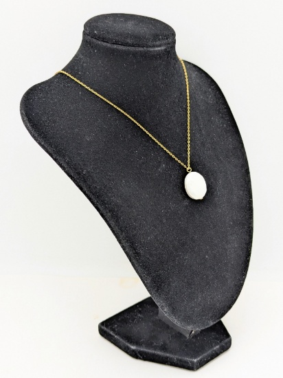 Sterling Silver with Gold plating Necklace and Pendant