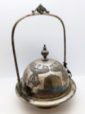 Beautiful Antique Covered Footed Butter Dish by Simpson Hall
