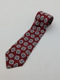 Men's Classic Maroon Burberry Tie - Authentic - Great Condition