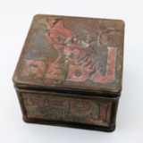 Old Red J Tobacco Tin