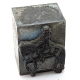 Horse and Rider Vintage Letterpress Printing Block