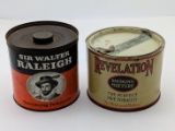 Lot of 2 Vintage Tobacco Tins. Great Condition!