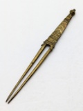 Heavy Early Brass Hair Pin