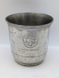 Fine Pewter Cup - Initialed 1985 from Hales with SC Seal