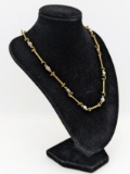 Custom Sterling Silver and Bronze Linked Necklace
