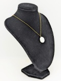 Sterling Silver with Gold plating Necklace and Pendant
