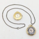 Lot of 2 Pendant Style Mechanical Watches - Harvester and Focal