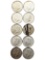 Lot of 10 Silver 1964 John F Kennedy Half Dollars