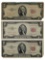 Lot of 3 - 1953 $2 Note - Red Seals