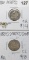 Lot of 2 Silver Seated Liberty Dimes - 1861, 1884-S