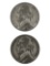 Lot of 2 - 1943-S Silver War Nickels