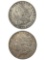 Lot of 2 Morgan Silver Dollars - 1878, 1878-S