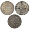 Lot of 3 Morgan Silver Dollars - 1881-S, 1883-S, 1899-O