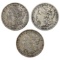 Lot of 3 Morgan Silver Dollars - 1885, 1888-O, 1902-O