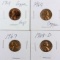 Lot of 4 Lincoln Cents - 1964-1968 - AU
