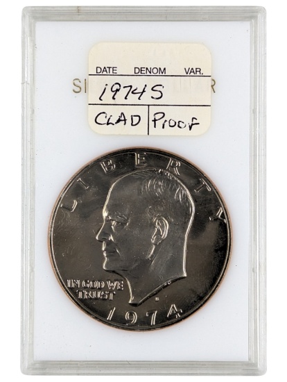 1974-S Eisenhower " Ike" Clad Dollar - Proof