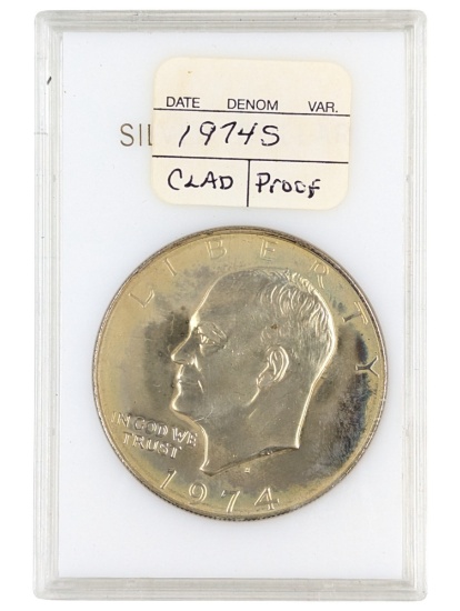 1974-S Eisenhower " Ike" Clad Dollar - Proof