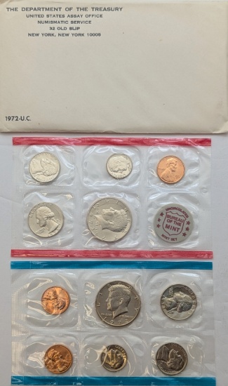 1972 US Mint Uncirculated Coin Set