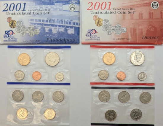 2001 US Mint Uncirculated Coin Set