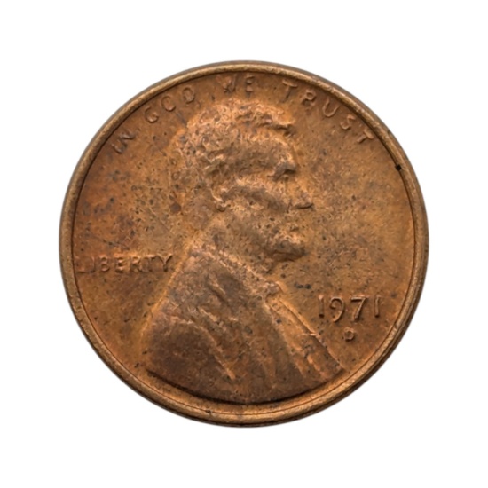 1971-D Lincoln Cent - AU