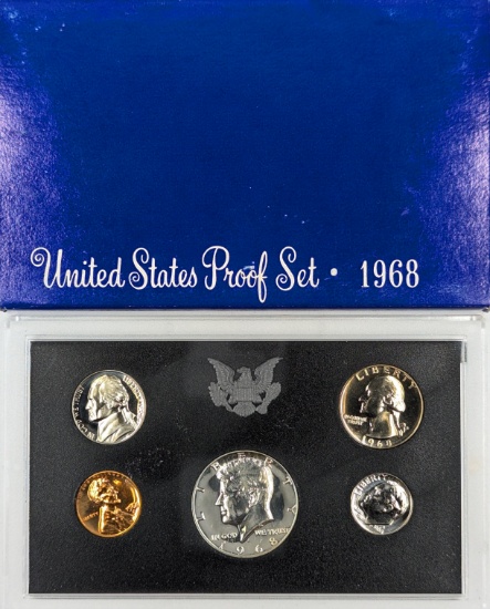 1968 Silver US Mint Proof Set - w/ Silver JFK