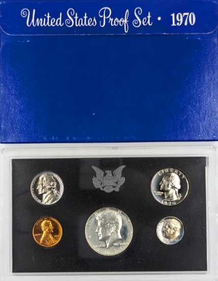 1970 Silver US Mint Proof Set - w/ Silver JFK