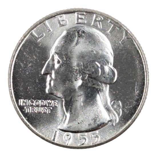 1955 Silver Washington Quarter