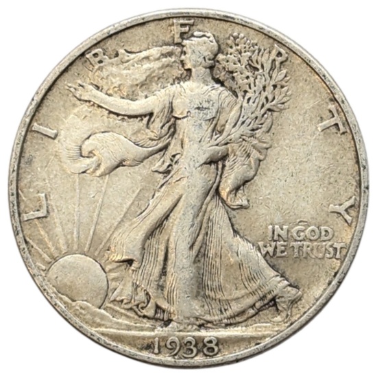 1938 Silver Walking Liberty Half Dollar