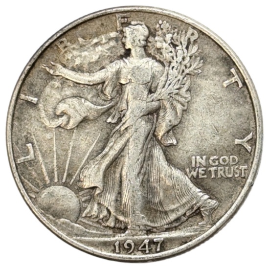 1947 Silver Walking Liberty Half Dollar