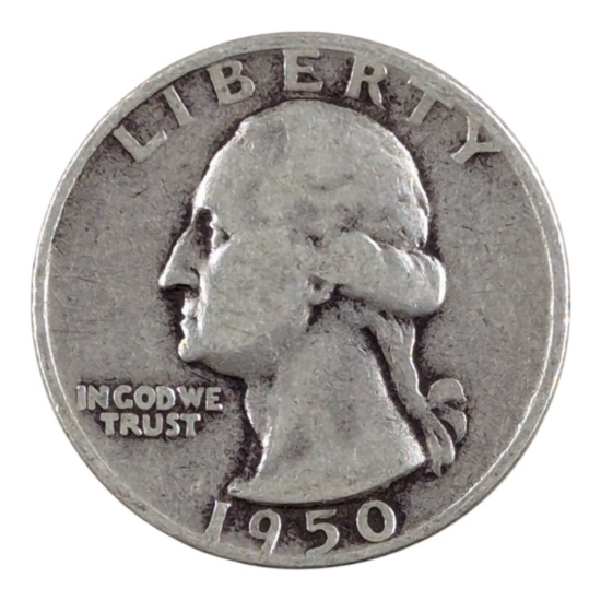 1950 Silver Washington Quarter