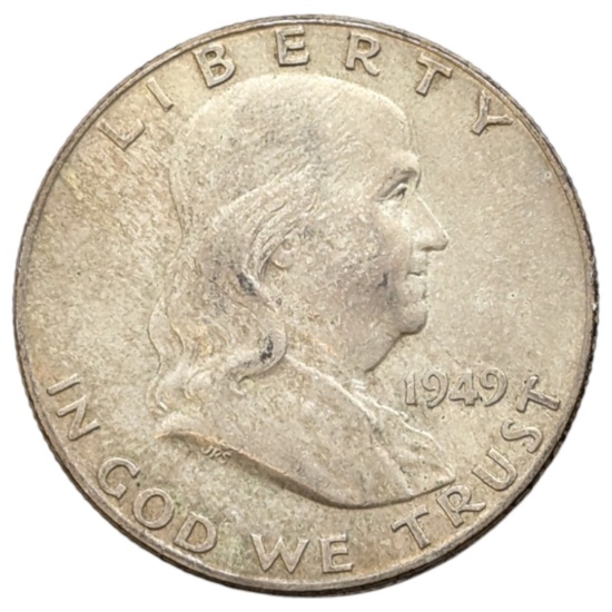 1949 Silver Franklin Half Dollar