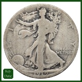 FEATURE 1919-D Silver Walking Liberty Half Dollar - KEY DATE