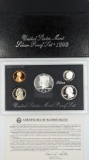 1993 Silver US Mint Proof Set - w/ Silver JFK, Quarter & Dime - COA